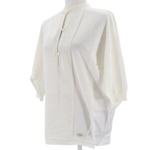 Sophisticated Vionnet 3/4 Sleeve Women’s Blouse Sweater Top - Retail $1363 - NWT